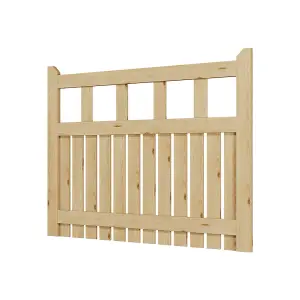 Outdoor Wooden Freestanding Gate for Garden and Fence Doors 120cm W x 90cm H