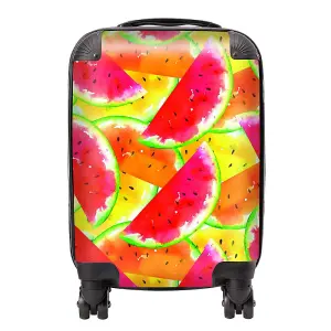 Melon Print Design  Suitcase - Small