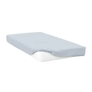 Belledorm 400 Thread Count Egyptian Cotton Extra Deep Fitted Sheet Duck Egg Blue (Single)