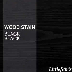 Littlefair's - Indoor & Outdoor Wood Stain - Black Black - 500ml