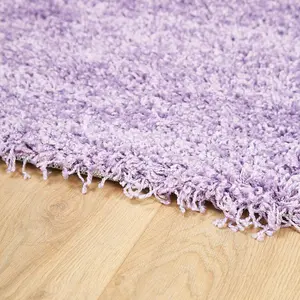 Lavender Purple Thick Shaggy Rug - California