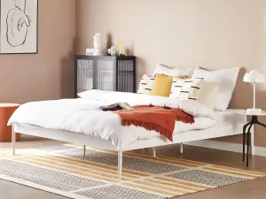 Metal EU Super King Size Bed White VAURS