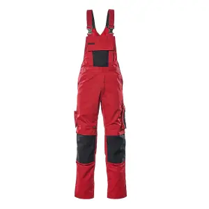 Mascot Unique Augsburg Bib & Brace - Red/Black   (48.5) (Leg Length - Regular)