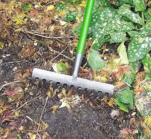 12 Teeth Soil Garden Rake - Green