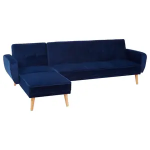 Interiors by Premier Serene 3 Seat Navy Sofa Bed