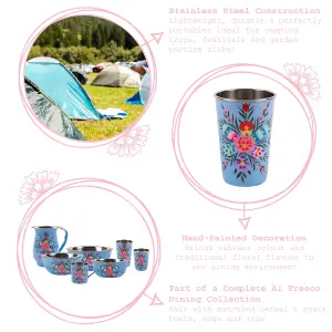 BillyCan - Picnic Tumbler - 300ml  - Mint Pansy