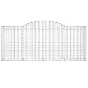 Berkfield Arched Gabion Baskets 13 pcs 300x50x120/140 cm Galvanised Iron