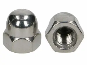 Acorn Nuts M3  Dome Stainless Steel Hex Cap  Pack of: 2 Domed Nuts Rust Resistant Hexagon Nut Cap DIN 1587 A2