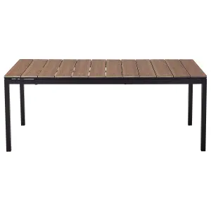 Garden Table Engineered Wood Light Wood TOFANE