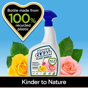 Rose Clear Plant Shield Spray Pesticide Free Bug Killer Fungus Control 800ml