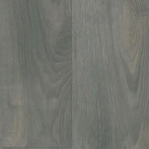 Dark Grey Wooden Effect Non-Slip Contract Commercial Heavy-Duty Vinyl Flooring with 3.8mm Thickness-14m(45'11") X 2m(6'6")-28m²