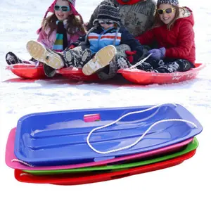 Heavy Duty Kids & Adults Snow Sled - Winter Snow Sledge (Blue)