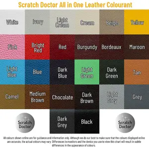 Scratch Doctor All In One Leather Colourant, Leather Dye, Leather Paint 250ml Ivory