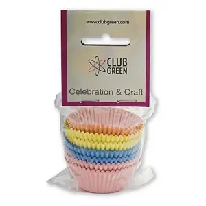 Club Green Celebration And Craft Muffin and Cupcake Cases (Pack of 100) Multicoloured (One Size)