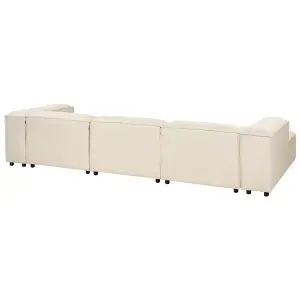 Right-Hand Corner Sofa ARDAL Beige Fabric 3 Seater Right Hand