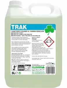 Clover Chemicals Trak Sanitiser Cleaner - Destainer and Deodoriser 5l