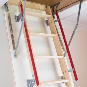 1300mm x 700mm Deluxe Wooden Loft Ladder