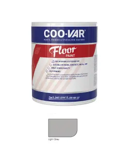 CooVar Floor Paint - Light Grey - 1 Litre