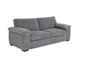 Amalfi Jumbo Cord 3 Seater Sofa Grey