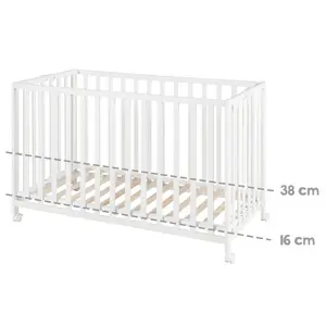 Side bed, folding bed Fold Up White