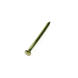 SCREWD 25mm Brass-Plated Semi-Round Head Nails for Crafts, DIY, Hobbies and Construction - Pack of 240