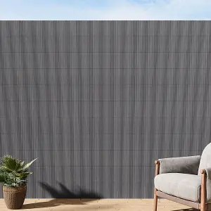 200cm W x 300cm L Sun-blocked Privacy Fence Screen Panels Dark Grey