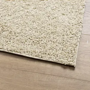 Shaggy Rug PAMPLONA High Pile Modern Gold 100x200 cm