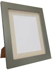 Metro Dark Grey Frame with Light Grey Mount for Image Size 10 x 8 Inch