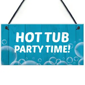 Funny Hot Tub Sign Quirky Hot Tub Accessories Garden Summerhouse Decor