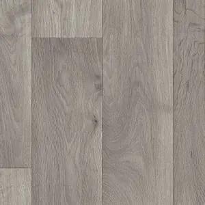 Grey 517 Contract Wood EffectCommercial Vinyl Flooring For Office, Shop, Waterproof Lino Flooring-1m(3'3") X 3m(9'9")-3m²