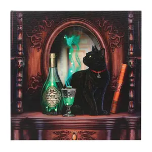 Lisa Parker Absinthe Canvas Framed Plaque Brown/Black/Green (One Size)