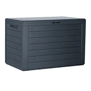 1 x 190L Large Outdoor Multipurpose Garden Furniture Storage Box With Lid