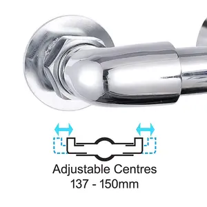 Dual Control Thermostatic Exposed Shower Mixer Valve 137mm 150mm 3/4" Top Outlet