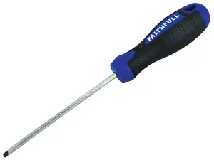 Faithfull  Soft Grip Screwdriver Parallel Slotted Tip 4.0 x 100mm FAISDP100