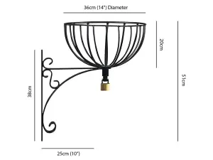 Lockable Hanging Basket - 2 Pack , Garden Pride