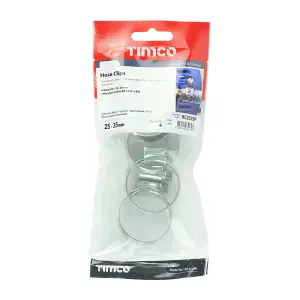 TIMCO Hose Clips Silver - 25-35mm