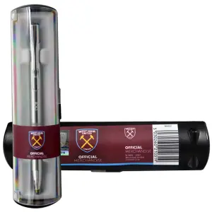 West Ham United FC Official Executive Pen Silver (One Size)