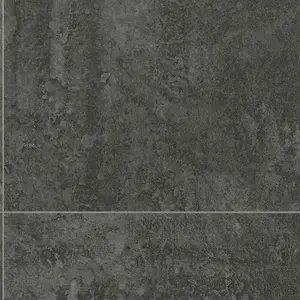 Grey B18582597 Contract Stone Effect Commercial Vinyl Flooring For Office, Shop, Waterproof Lino Flooring-1m(3'3") X 2m(6'6")-2m²