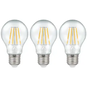 Crompton Lamps LED GLS 5W E27 Dimmable Filament Warm White Clear (40W Eqv) (3 Pack)