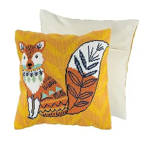 TAP CUSH FOX - Half Cross Stitch / Tapestry Kit: Cushion: Fox - Trimits