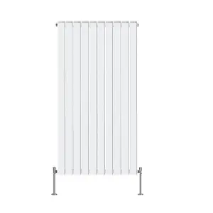 Right Radiators 1600x680 mm Vertical Double Flat Panel Designer Radiator White