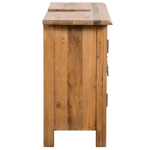 Berkfield Bathroom Furniture Set Recycled Solid Recycled Pinewood