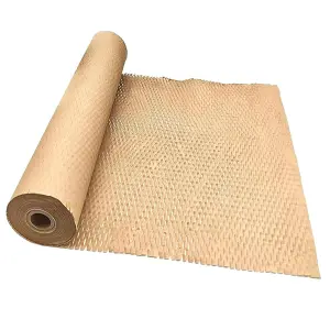 1 Roll Brown Honeycomb 400mm Packing Wrapping Shipping Paper