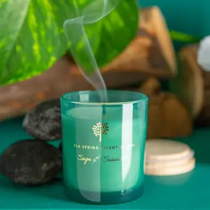 Nicola Spring - Soy Wax Scented Candle - 130g - Sage & Seasalt