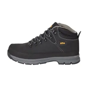 Site Bronzite Unisex Black & charcoal grey Safety boots, Size 12