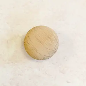 40mm Diameter Sanded Birch Cabinet Knob