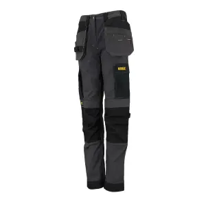 DeWalt Roseville Black & grey Women's Trousers, Size 12 L31"