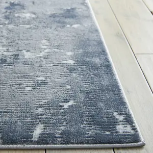 Grey Abstract Modern Luxurious Easy to Clean Rug for Living Room Bedroom and Dining Room-66 X 230cm (Runner)