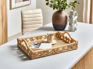 Beliani Boho Tray CALAYAN Beige