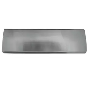 Metal Letter Plate Satin Chrome / 8cm H x 28cm W x 1.2cm D